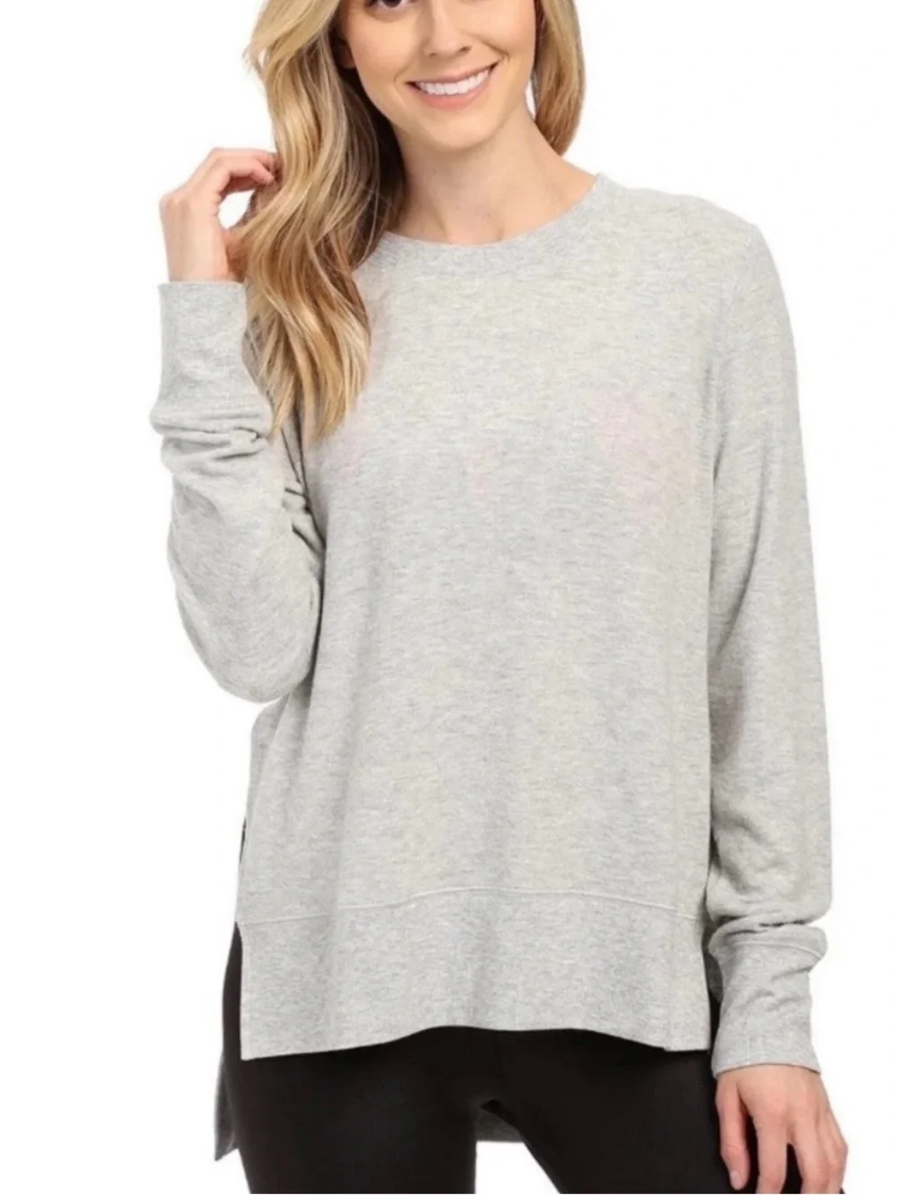 Alo Yoga Glimpse Pullover Tunic // Gray // XL